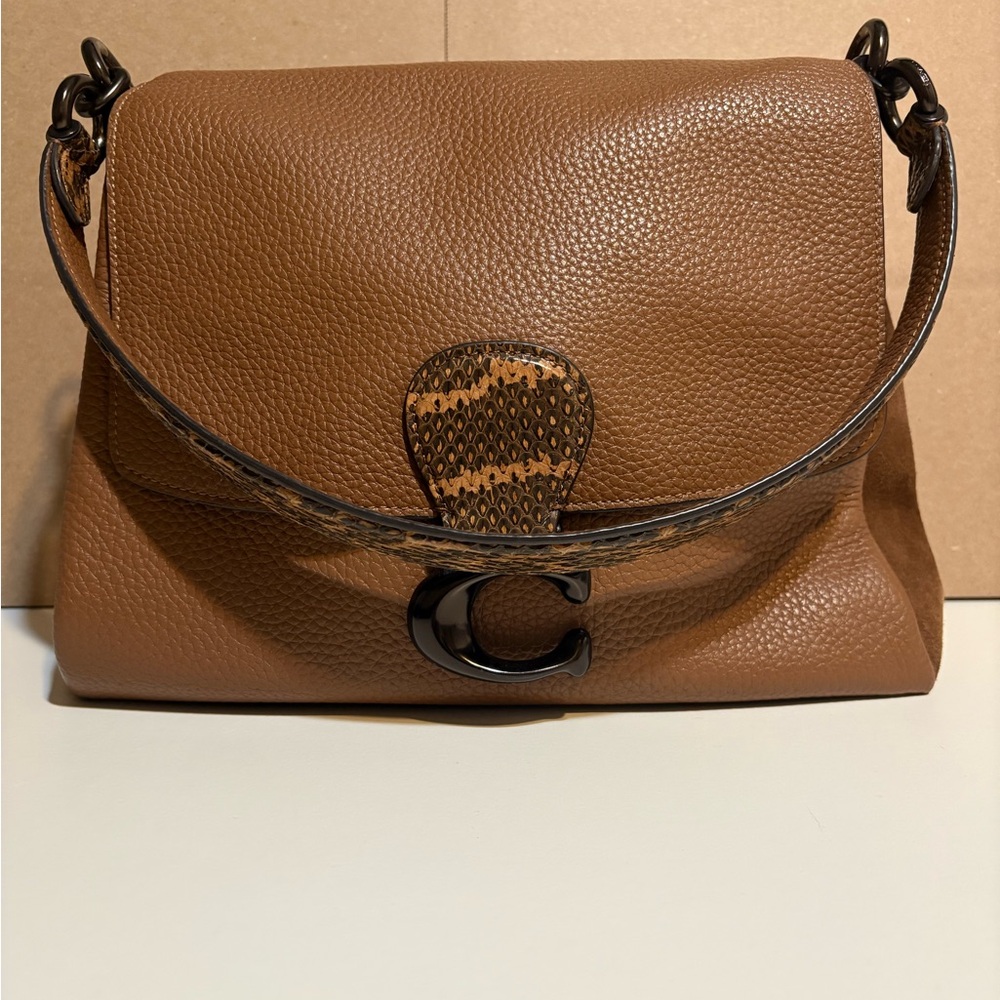 Coach May Shoulder Bag with Snakeskin Detail 4612 - Picture 2 of 13